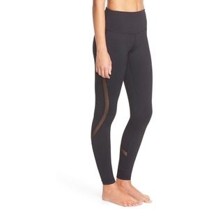 Zella black sheer to here high waist leggings S